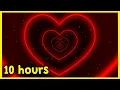 Download Lagu Free Neon Red Lights Love Heart Tunnel Tik Tok Trend Background Loop 10 hours FULL HD
