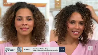 Josie Maran Moisture Plump Argan Shampoo Conditioning Hair Butter Set on QVC
