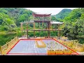 Seorang pria menciptakan kebun sayur terapung dengan bambu#diy #bamboo