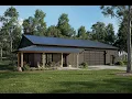 Small Barndominium Tour 1 Bed 1 Bath Plan 5032-00380
