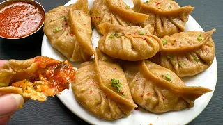 मेरे घरवालों को ये खाकर मजा ही आ गया, बोल रहे - अब बाजार के कभी नहीं खायेंगे ॥Healthy Momos & Chatni