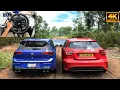 Volkswagen Golf R Mercedes A45 AMG Forza Horizon 5 Thrustmaster T300RS gameplay