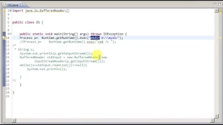 Java Run operating system commands