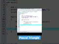 C Program to print Pascal Triangle