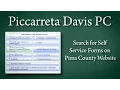 Search for Self Service Forms on Pima County Website 520 622-6900