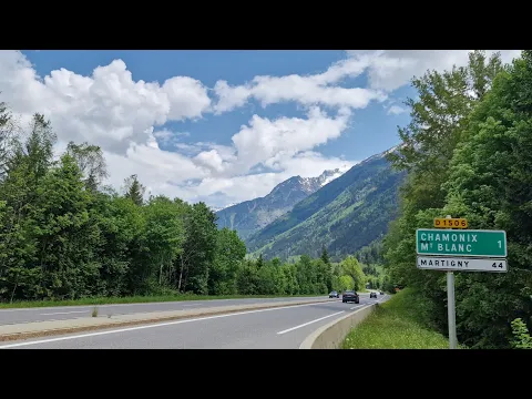 Download MP3 Drive from Geneva Switzerland to Chamonix France | Road to Beautiful Alps | Amazing Scenery