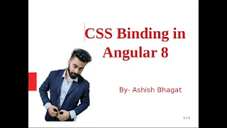 Angular Data Binding CSS Class Binding in Angular framework in detail