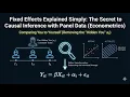 Fixed Effects Explained Simply The Secret to Causal Inference with Panel Data Econometrics