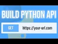 How to create deploy an API in Python with interactive documentation