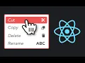 How To Build A Context Menu In React React JS Tutorial For Beginners