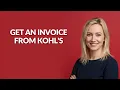 GET AN INVOICE FROM KOHL S - Julia sTutorials