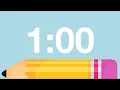 1 Minute Back to School Timer Chimes Alarm at End