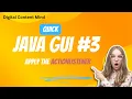 How to apply the actionListener in Java