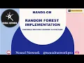 Hands-On Random Forest Implementation Ensemble Machine Learning Algorithms