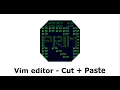 Cut Paste in Vim editor Ubuntu Linux