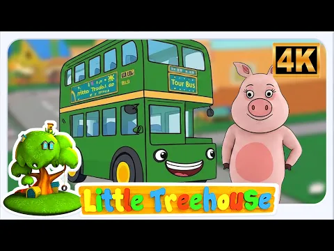 Little Treehouse Roda di Bus | Musik Pembelajaran Menyenangkan untuk Balita