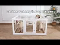Clear Acrylic Dog Playpen