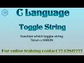 c function to convert string into the toggle case