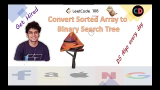 Convert Sorted Array to Binary Search Tree Leetcode 108 Live coding session