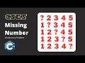 Missing Number CSES problem set All approaches explained and C code