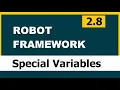 2 8 Robot framework Selenium Variables