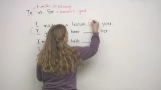 Learn English - TO & FOR