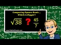 Comparing Square Roots Number Sense Grade 8