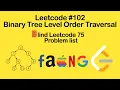 Leetcode Binary Tree Level Order Traversal Solution - Blind 75 Leetcode Questions