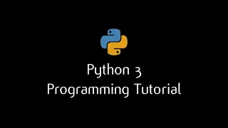 Python 3 Programming Tutorial - Part 37