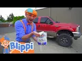 Download Lagu Blippi Washes A Truck! | Vehicles For Kids | Educational Videos For Toddlers
