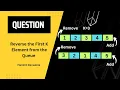Reverse the First K Element from the Queue Queue DSA harshitdevsainia