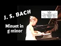 Bach (Petzold) Minuet in g minor BWV Anh 115, from Anna Magdalena Bach’s Notebook,
