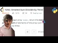 Leetcode 1262 Greatest Sum Divisible by Three