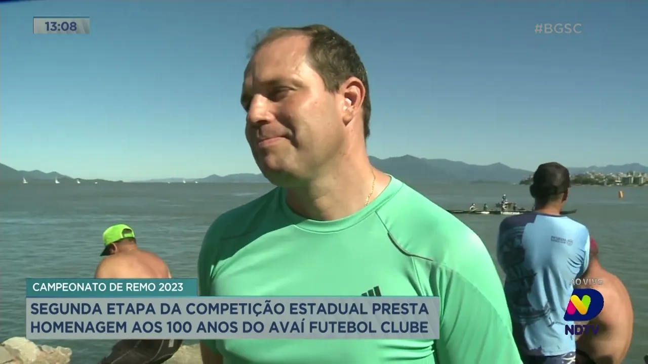 Segunda etapa da campeonato de remo 2023 presta homenagem aos 100 anos do Avaí Futebol Clube