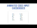 Animated CSS3 Input Checkboxes For Your Next Project - CSSCasts