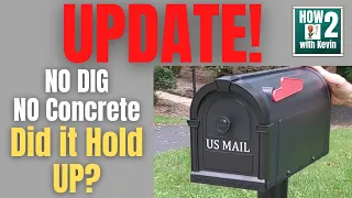 No Dig No Concrete Mailbox Post DIY Update How Has it Held Up