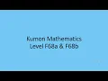 Kumon Mathematics F68a F68b
