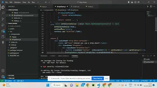 drop down app using react
