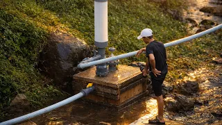 Water pump without electricity that can pump water up to the hills
