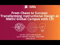 From Chaos to Success Transforming Instructional Design at NMSU Global Campus with CDI