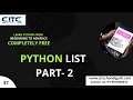 Python List Part-2 Tutorials Python List full concept Part - 36