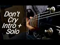Download Lagu Guns N' Roses _ Don't Cry | Intro + Solo | Instrumental Cover