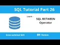SQL BETWEEN NOT BETWEEN Operator in Hindi With Example SQL Tutorial Part - 26