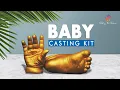 Mold Your Memories Baby casting kit Baby hand and feet 3D casting for baby process