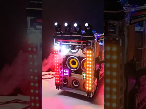 Mini Pickup Dj Truck Full Compition Dj Loading with Sharpy Light #minidj #djtruck #shorts