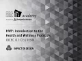 Course HWP Health Wellness Protocols Introduction Module 1 CGI Partnership