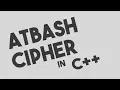 Atbash Cipher Encryption Decryption in C