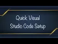 Visual Studio Code Quick Web Dev setup