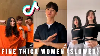thick fine women slowed tiktok dance compilation