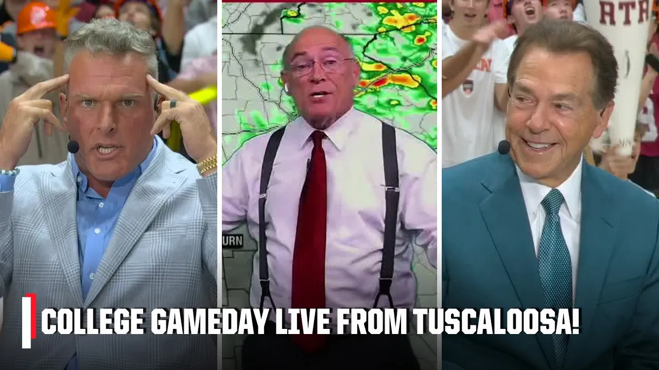 ‘LOCK ON TO THE RIGHT STUFF!’ 👀 Nick Saban returns to Tuscaloosa | College GameDay